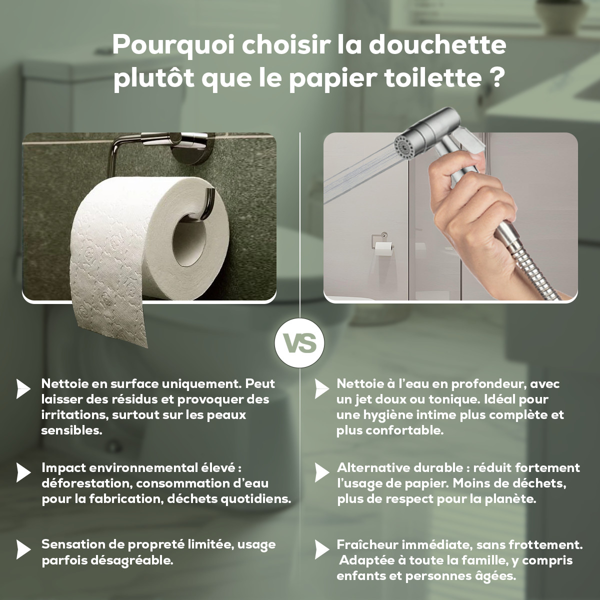 Elyze - douchette WC haut de gamme – kit complet – installation française – garantie 3 ans - Image 5
